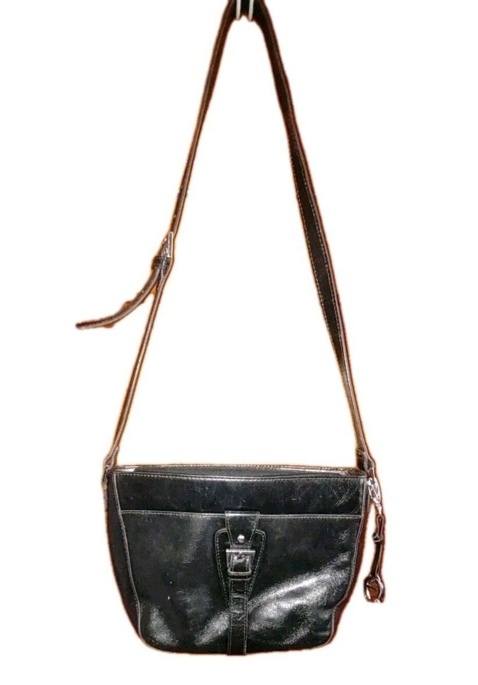 Etienne Aigner Y2K Purse Black Genuine Leather Shoulder Hand Bag Very Classy